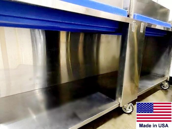 Refurbished Sea Food Ice Bin Insulated Display Table w/ Cambro Bar Bases