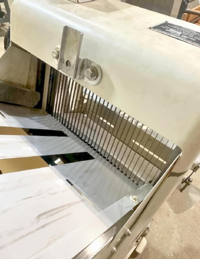 Used Oliver 797-32NC 1/2" Commercial Bread Slicer on Castors 120V