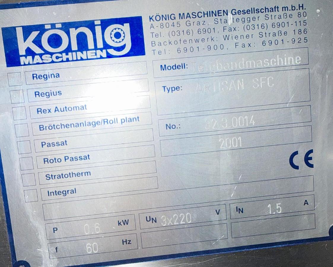 Used Koenig Dough Divider Used – SRB – 9017