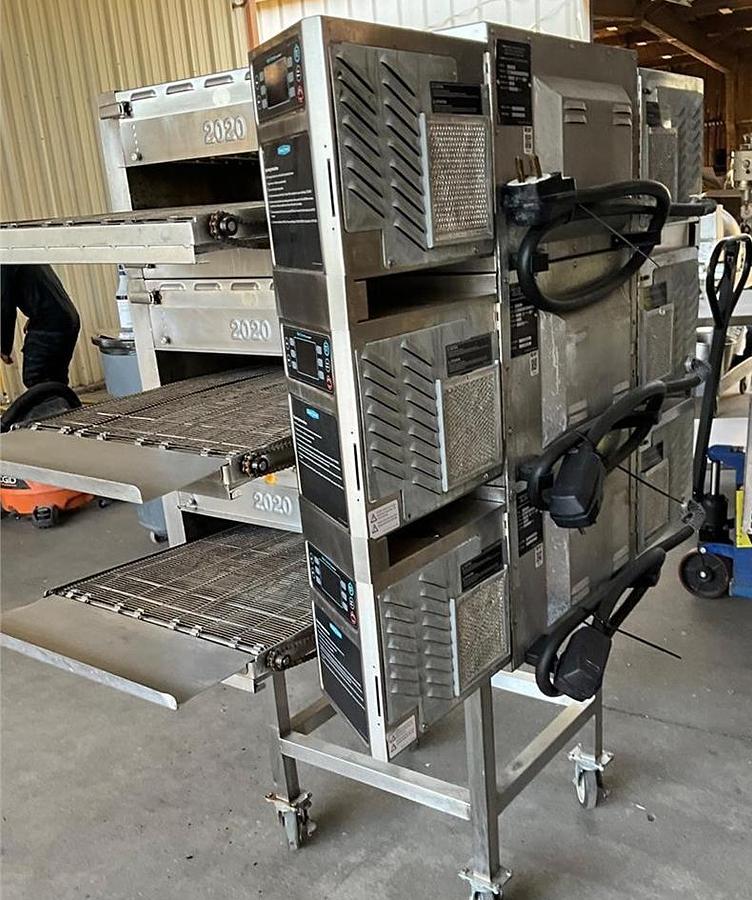 Used Turbochef triple stack oven with stand -HHC2020