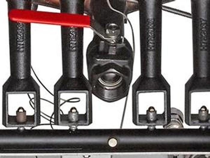 Natural Gas or Liquid Propane 70-100 lb. Stainless Steel Floor Fryer - 150,000 BTU