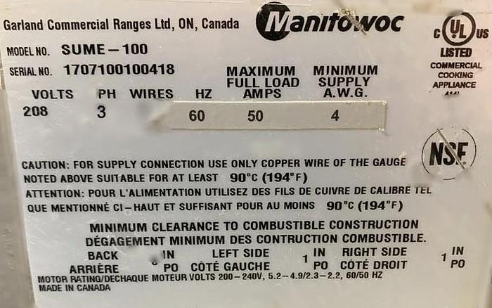 Used US - GARLAND ELECTRIC CONVECTION OVEN