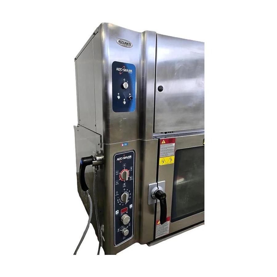 Used Alto-Shaam 6.10 ESIVHS Combi Oven With Stand and Hood - WARRANTY