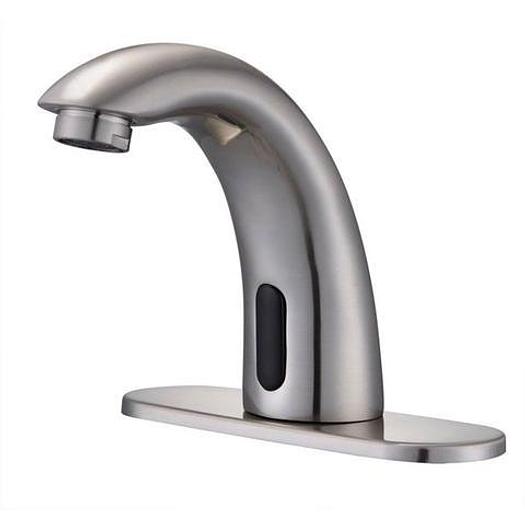 5" Automatic Sensor Lavatory Sink Faucet Brushed Nickel - Chrome or Bronze