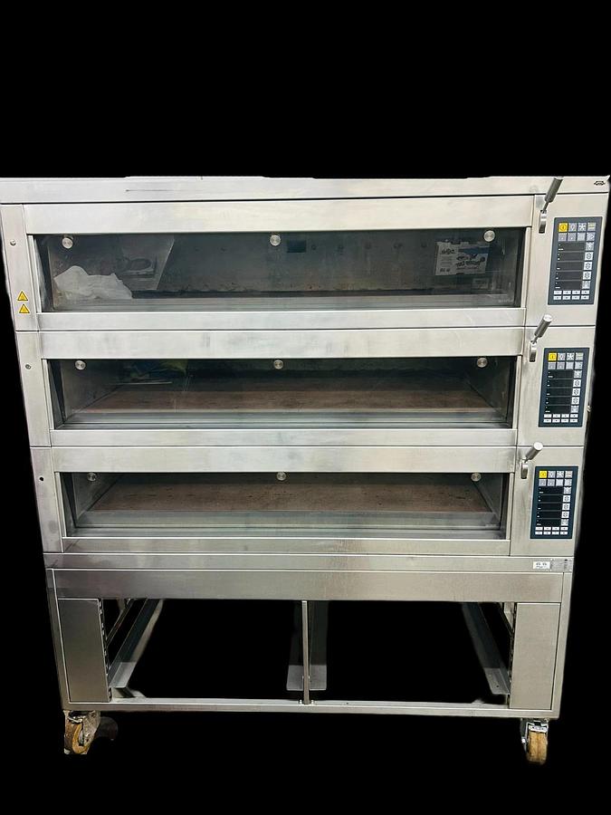 Used MIWE 2014 CO1408 ELECTRIC CONDO TRIPLE DECK OVEN Fully Refurbished -MADE IN GERMANY