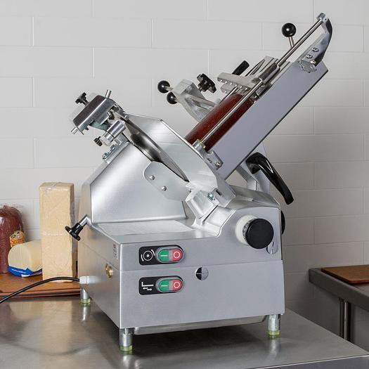 12" Medium-Duty Automatic Meat Slicer with Manual Use Option - 1/2 hp