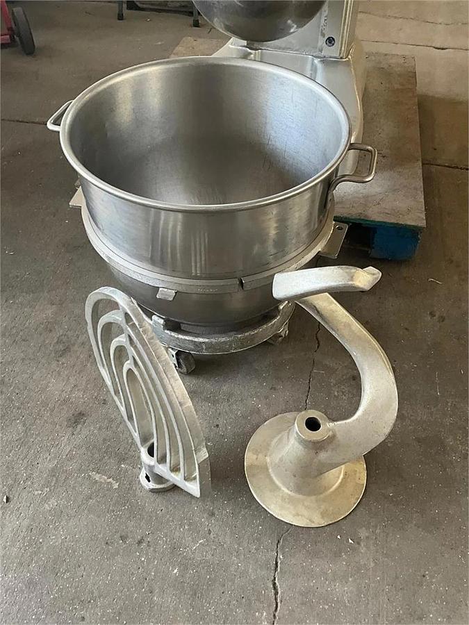 Used Hobart 80qt dough mixer with bowl guard
