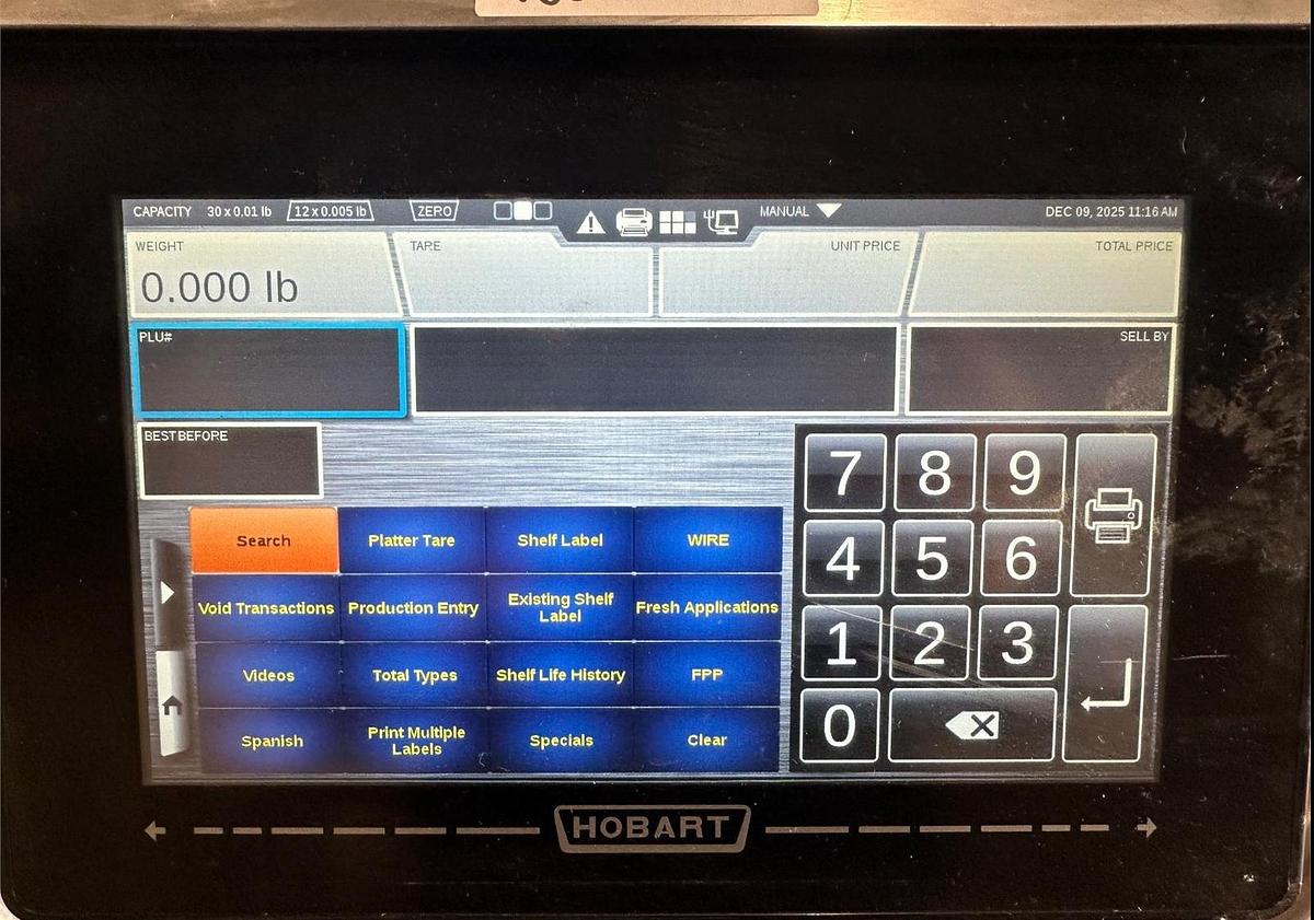 Used  Hobart HTI-LH4 Scale with Label Printer