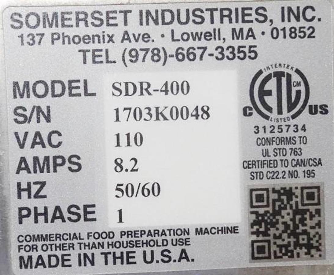 Used SOMERSET SDR-400