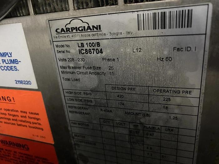 Used Carpigiani LB100B Countertop Ice Cream Machine