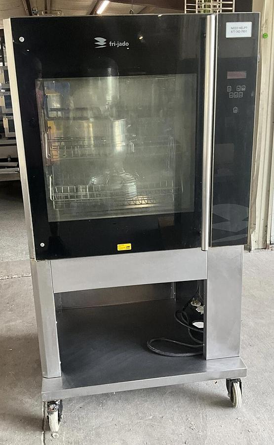 Used Fri-Jado TDR7-P Single Stack Rotisserie Oven with stand Chicken Frijado N