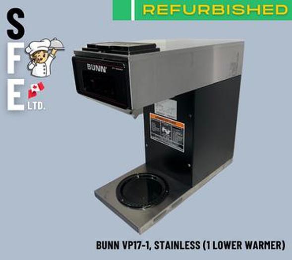 Used BUNN VP17-1, Stainless (1 Lower Warmer)