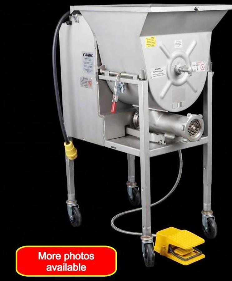 Used Hollymatic mixer grinder on casters -175 model