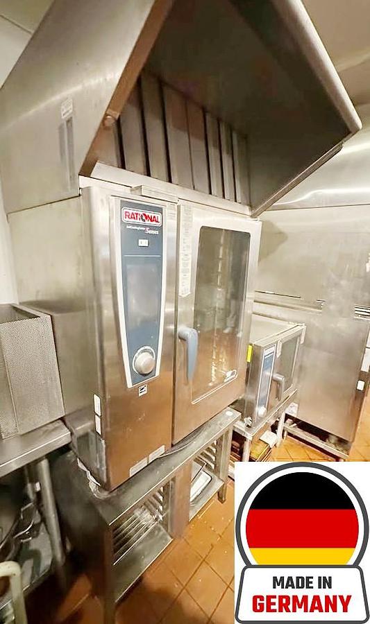 Used 10 Pan Rational Oven with Ultra Vent Hood