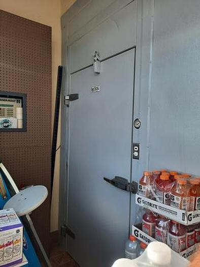 Used Walk in cooler with 9 glass doors - excellent condition - SEE DIAGRAM FOR DIMENSIONS