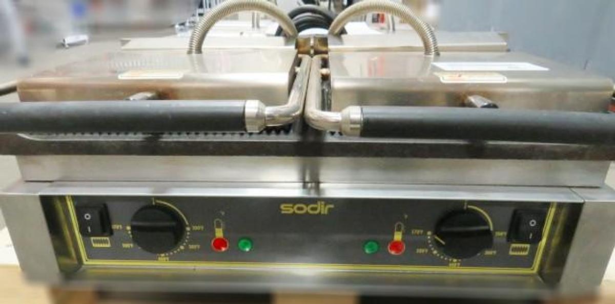 Used Sodir Stainless Steel Double Press Grill 4 available