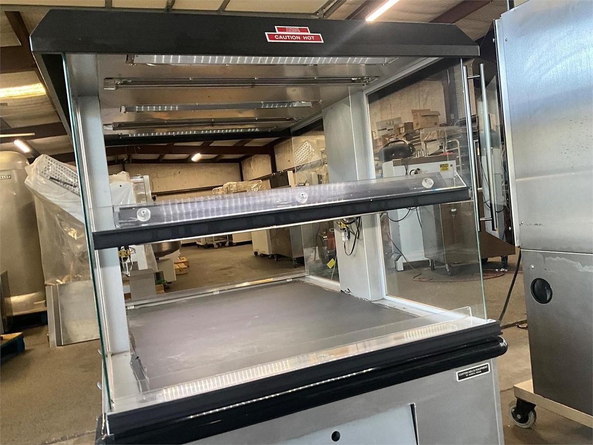 Used Custom deli 2 tier food warmer heated cabinet