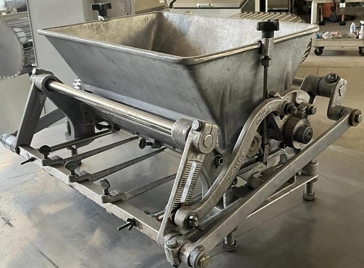 Used Used RHODES Kook-E-King manual Cookie Dough Cutter Depositor Machine hand crank