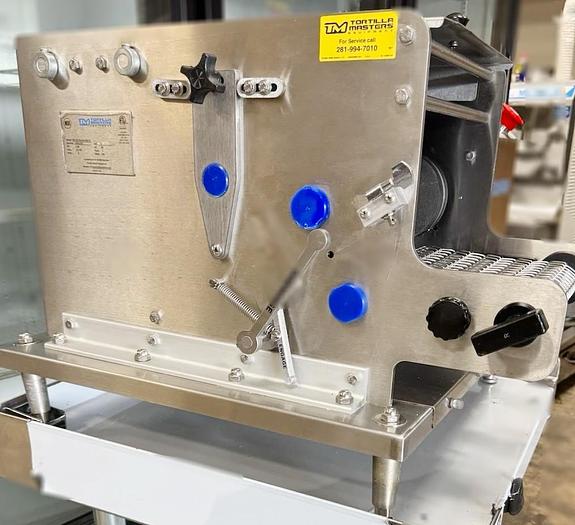Refurbished Tortilla Masters TM105 Tabletop Tortilla Making Machine and New Cutter