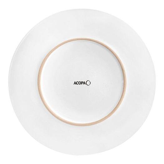 Acopa 10 1/2" Round Bright White Coupe Stoneware Plate - 12/Case