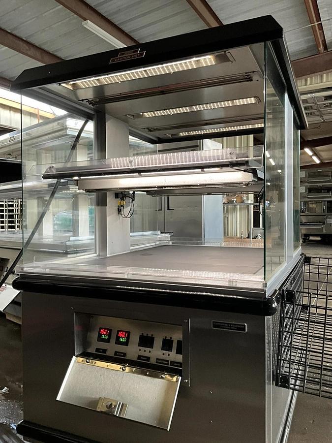 Used 2024 Custom Deli island Hot Food Merchandiser Self-Service Heated Warmer DILW4H
