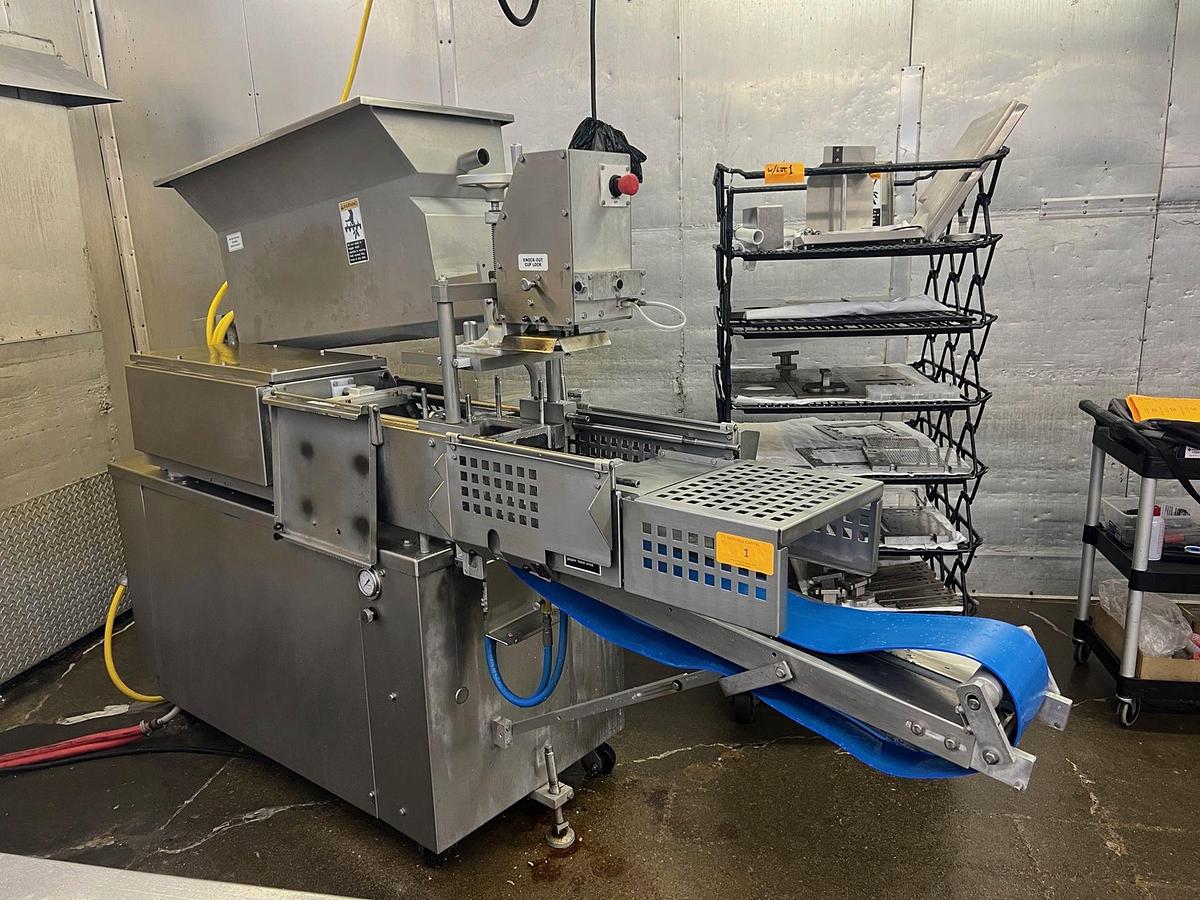 Used Formax F6 Patty Former with Tooling, Spare Parts, and (2) Sections of Conveyor