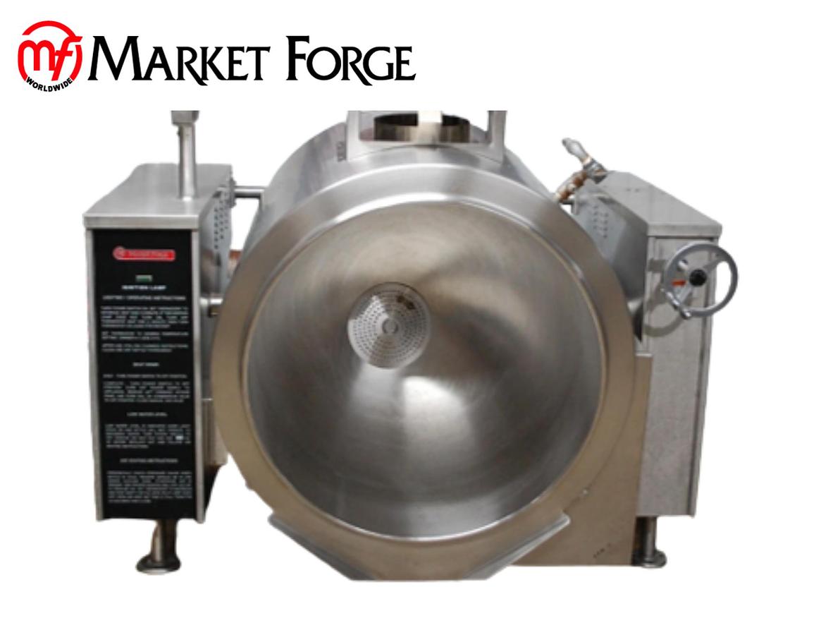 Used Market Forge FT-60GL Natural Gas 60 Gallon Steam Jacketed Tilt Soup Ket