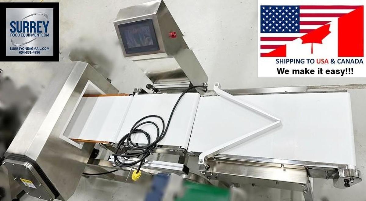 Used Metal Detector & Check Weigher Combo Machine - Like new condition