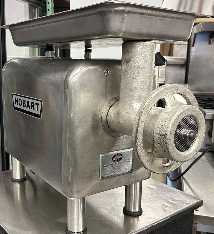 Used Hobart 4822-34 #22 Meat Grinder / Chopper 120V - 1 hp
