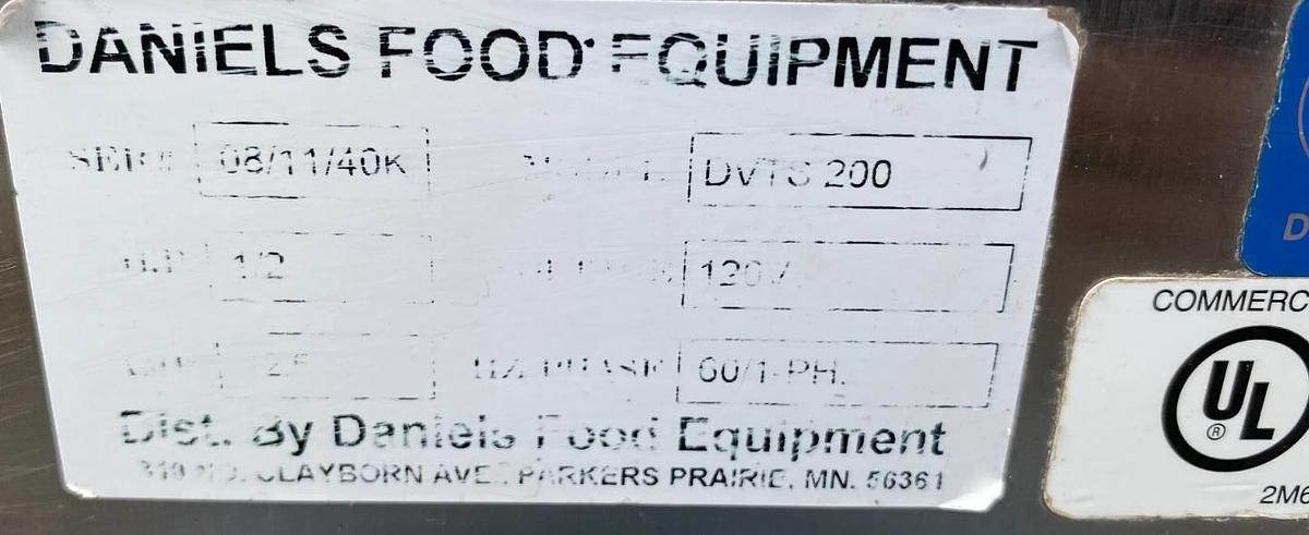 Used Daniels 200 pound Capacity Vacuum Tumbler