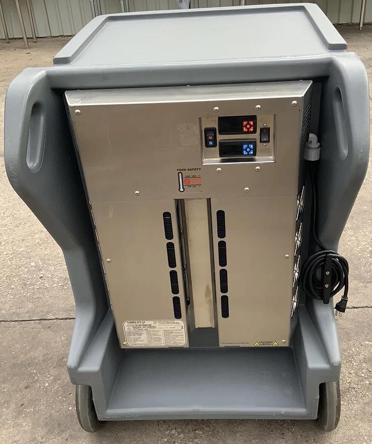 Used Cambro CMBHC1826LF 191 Hot/Cold Electric Cart Low Profile Food Carrier Catering - NEVER BEEN USED