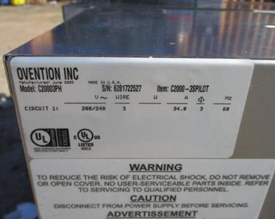 Used Ovention Converyor Oven Model C2000 - looks like new 