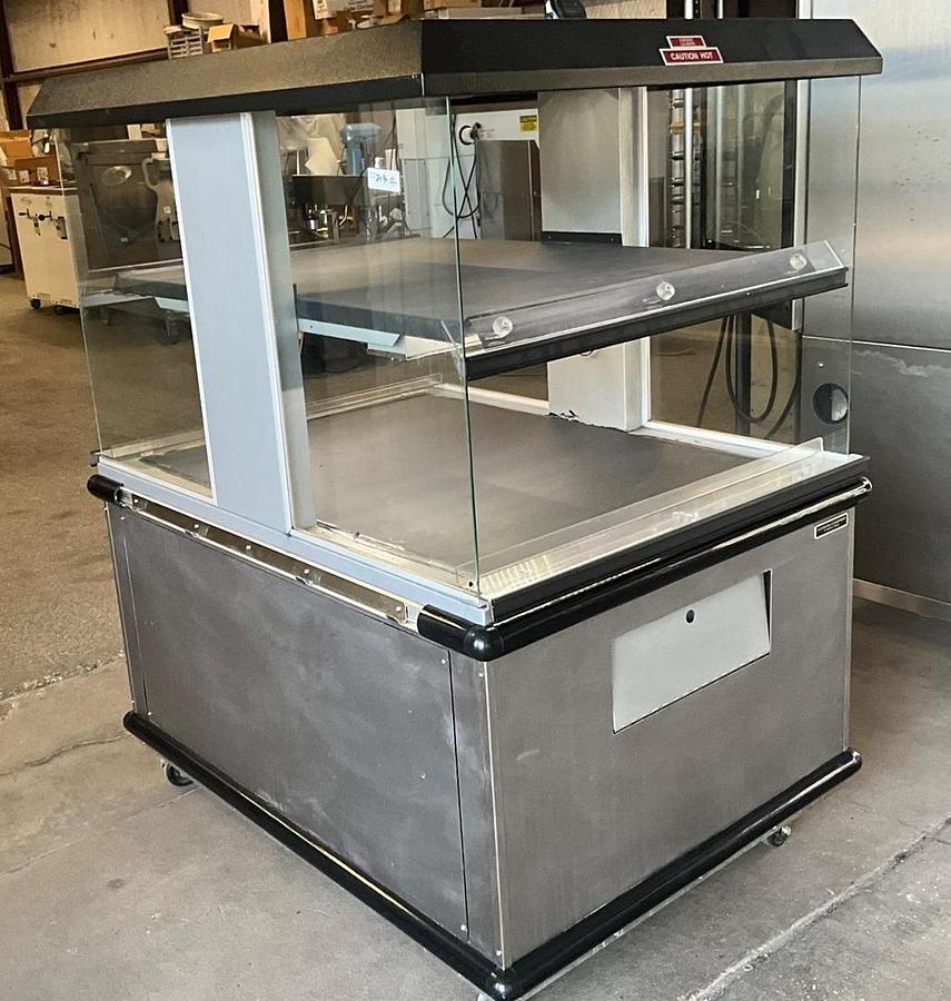 Used Custom deli 2 tier food warmer heated cabinet