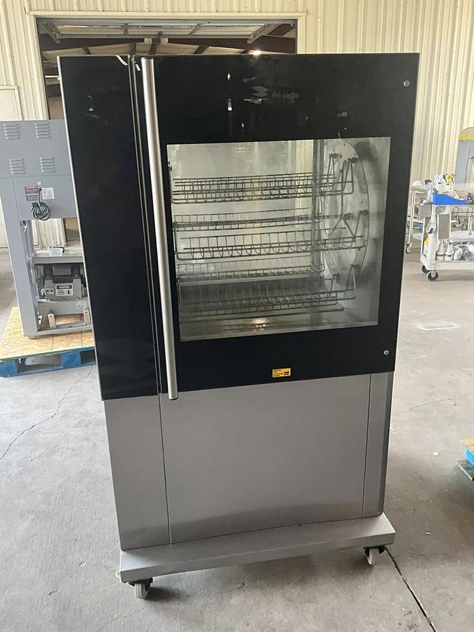 Used Fri-Jado TDR7-P Single Stack Rotisserie Oven with stand Chicken Frijado N