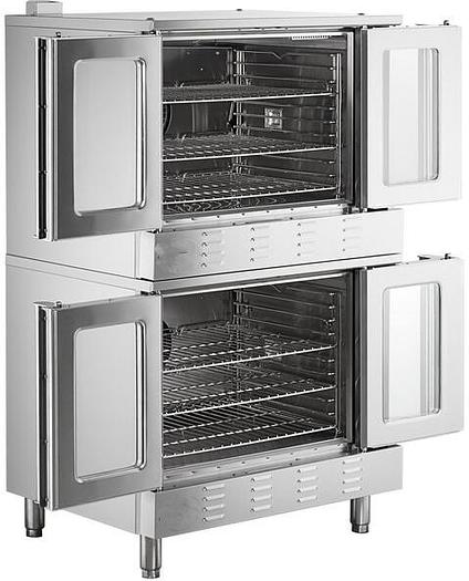Double Deck Electric Full Size Convection Oven with Legs - 240V, 1 / 3 Phase