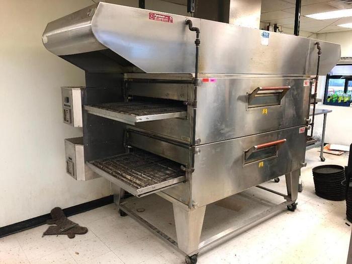 Refurbished XLT Double stacked gas conveyor pizza ovens - clearance price