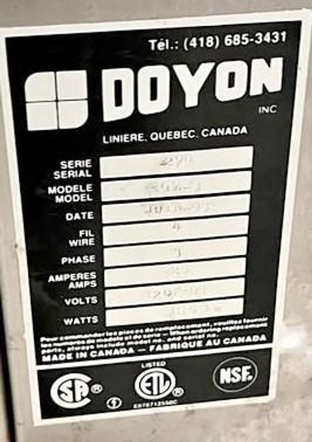 Used Doyon Piz 3 - Jet Air Oven
