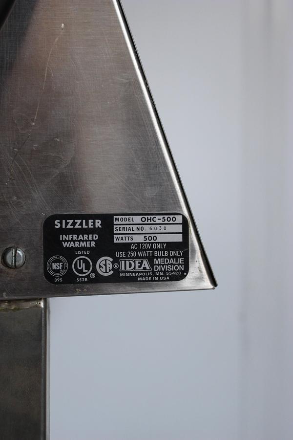 Used Cayenne OHC-500 Heat Lamp (Tested- Turns on/Working) 120V - 500W - 250W Bulb -2 available