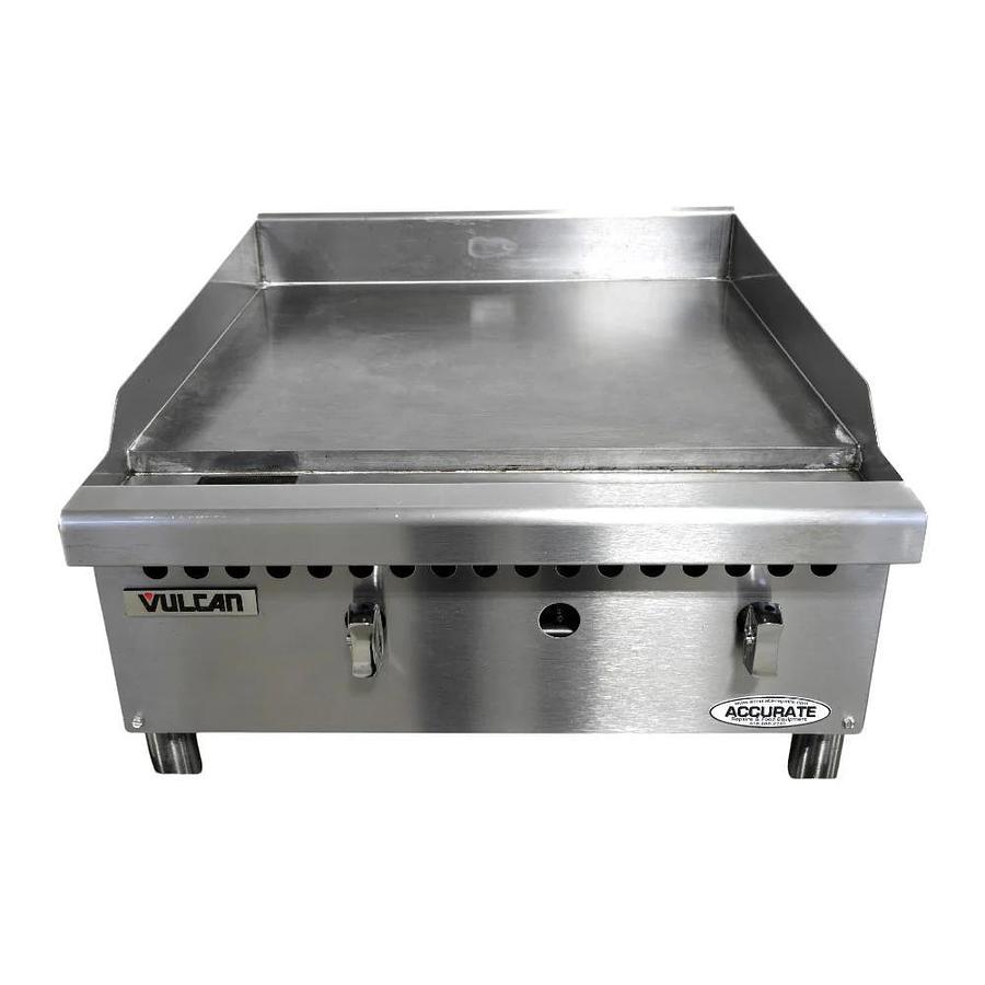Used Vulcan VCRG24-M1 Countertop Griddle - Natural Gas -warranty