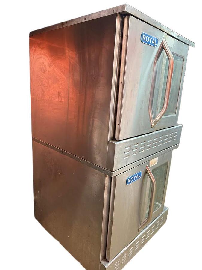 Used Royal double gas convection oven - WARRANTY - see video