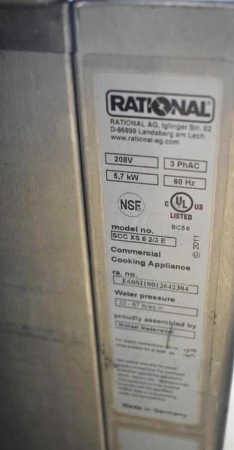 Used RATIONAL XS ELECTRIC COMBI OVEN W/ VENTLESS HOOD -WARRANTY