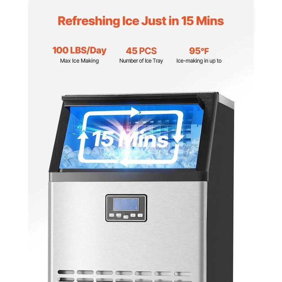 Used 100 LBS ICE CUBE MACHINE 