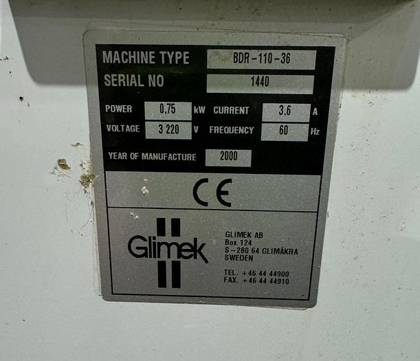 Used GLIMEK BDR-110-36 COMMERCIAL BUN DIVIDER ROUNDER