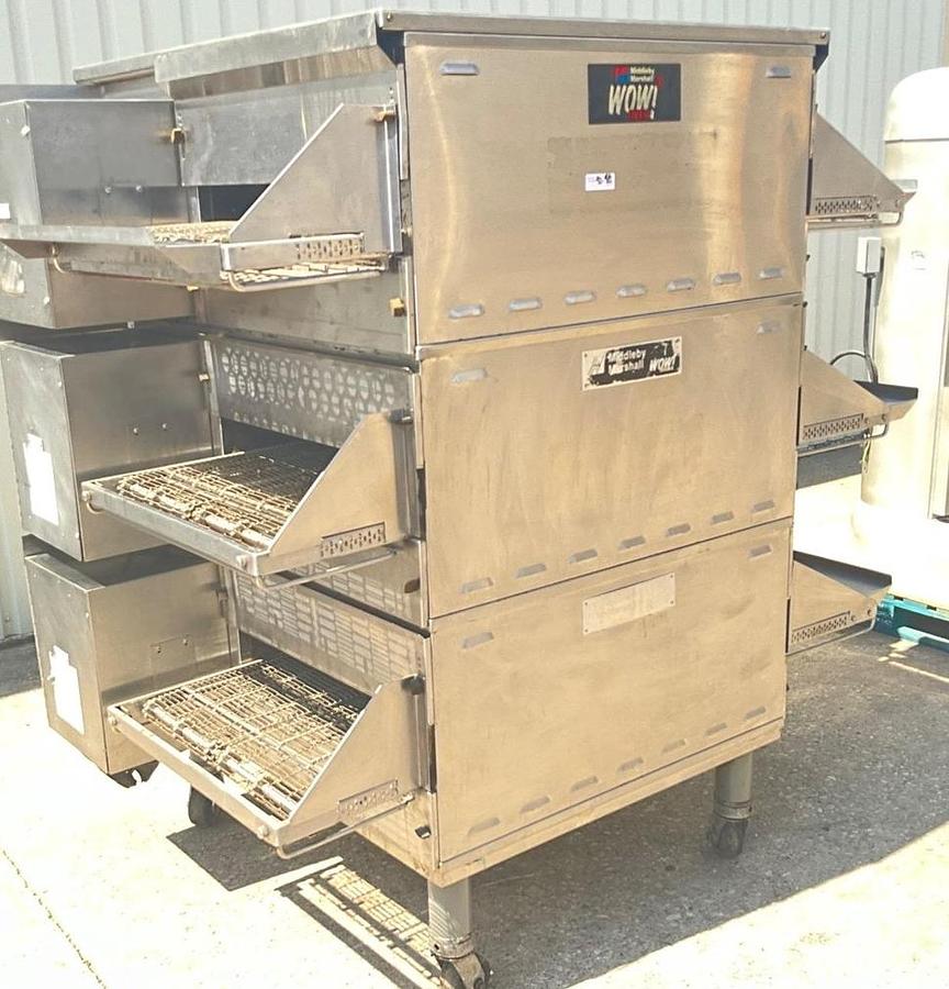 Used Middleby Marshall gas triple stack conveyor oven PSG36