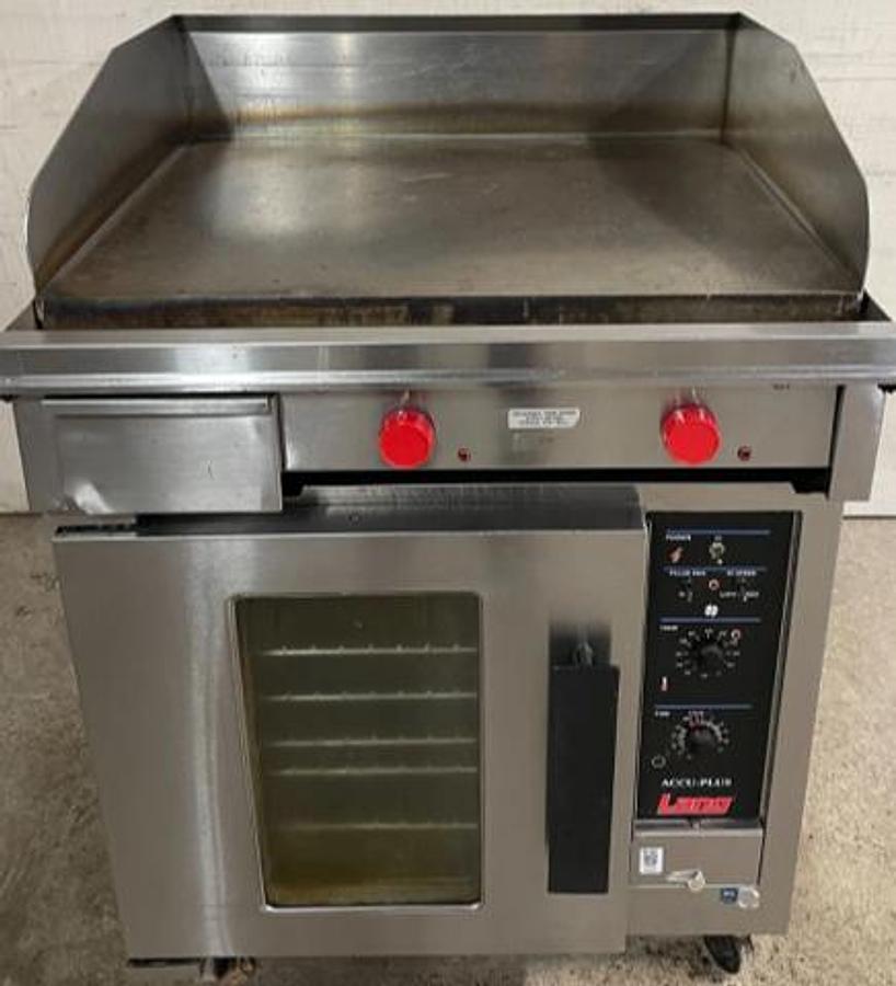 Used Lang Star Electric Half Size Convection Oven & Griddle