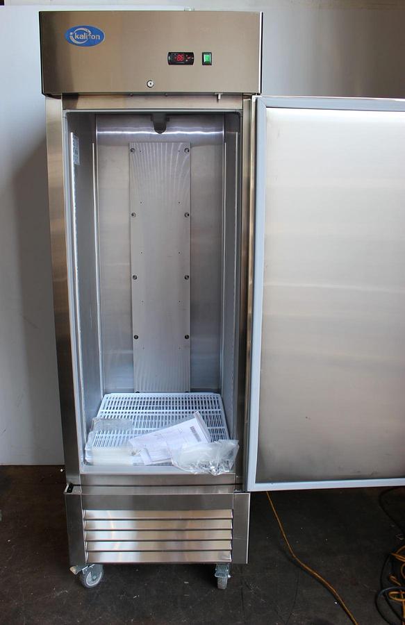 Used Kalifon Stainless Steel Single Door Refrigerator KR-23B1- Scratch & Dent -26.9" - SEE VIDEO