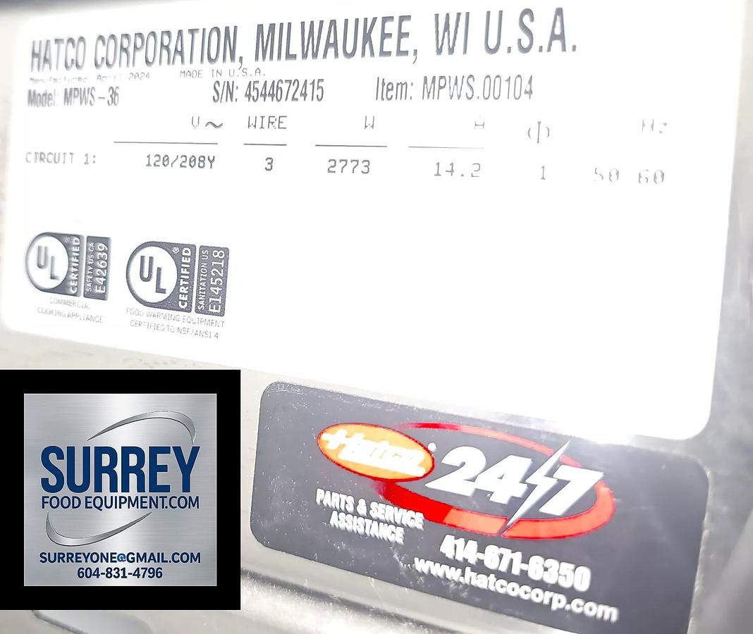 Used Hatco MPWS36 General purpose warming - french fries - chicken etc