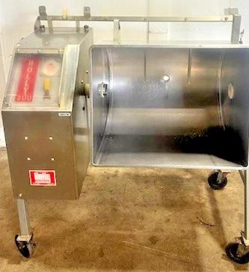 Used HOLLY 200"H.D COMMERCIAL 220/440 V, 3PH MEAT MIXER/GRINDER W/ TOP COVER