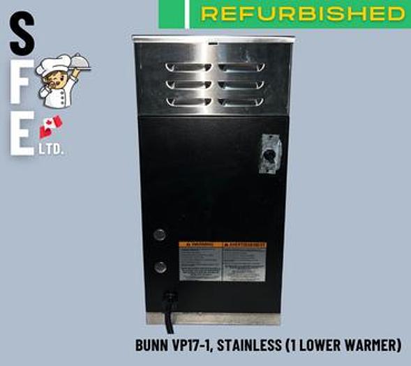 Used BUNN VP17-1, Stainless (1 Lower Warmer)