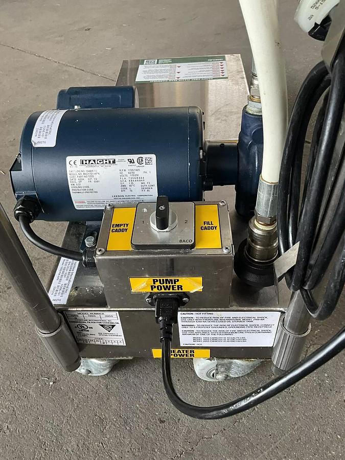 Used Frontline International 10SS 75" grease filter and oil tank Storage 4073SQDC